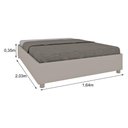 Ver imagem 4 de Cama Queen para Colchão 158x198cm Multimóveis CR35457 Off White