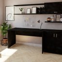 Ver imagem 2 de Escrivaninha Mesa Escritório 160cmx70cm 25mm