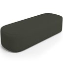 Ver imagem 5 de Cabeceira Cama Box King 195cm Lanna com Puff Recamier Doha W01 Linho Verde Musgo - Lyam Decor