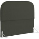 Ver imagem 6 de Cabeceira Cama Box King 195cm Lanna com Puff Recamier Doha W01 Linho Verde Musgo - Lyam Decor
