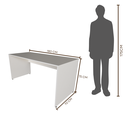 Ver imagem 3 de Escrivaninha Mesa Escritório 180cmx70cm 180cm Branca