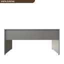 Ver mais imagens de Escrivaninha Mesa Escritório 180CMX70CM 180cm Cinza Cristal