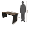 Escrivaninha Mesa Escritório 180cmx70cm 25mm - 3