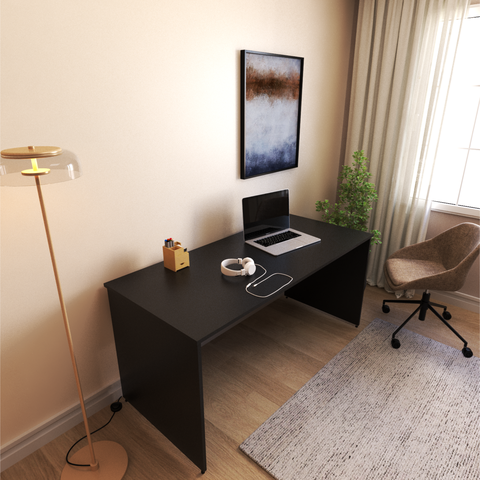 Escrivaninha Mesa Escritório 180CMX70CM 180cm Preto