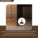 Ver mais imagens de Escrivaninha Mesa Escritório 180cmx70cm 180cm Preto