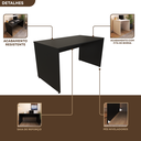 Ver imagem 7 de Escrivaninha Mesa Escritório 180CMX70CM 180cm Preto