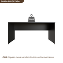 Ver imagem 4 de Escrivaninha Mesa Escritório 180cmx70cm 180cm Preto