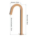 Ver imagem 2 de Torneira Lavatório Mesa Bica Alta Rose Gold – Jiwi - V-63619-205X