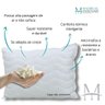 Travesseiro Látex Basic Perfil Baixo 45x65cm - Flocos de Látex - Ideal para Dormir - Madrigal - 3