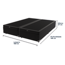 Ver imagem 3 de Base Box Baú Queen Preto de Madeira 158cm KazaMix