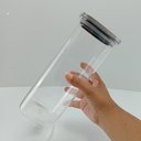 Ver imagem 6 de Pote Hermético de Borossilicato 1,8L Transparente 26x10x10cm Mantimentos Cozinha
