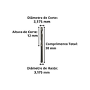 Ver imagem 2 de Fresa de Topo 1 Corte Downcut