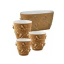 Ver imagem 3 de Vaso de Flores Plantas Cachepot 3D Floreira de Mesa Decor 700ml Plasvale Pequeno Borboletas