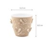 Vaso de Flores Plantas Cachepot 3D Floreira de Mesa Decor 700ml Plasvale Pequeno Borboletas - 2