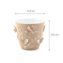Ver imagem 2 de Vaso de Flores Plantas Cachepot 3D Floreira de Mesa Decor 700ml Plasvale Pequeno Borboletas