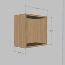 Ver imagem 4 de Nicho Amadeirado de Parede em Mdf – Simples, Elegante e Funcional