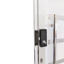 Ver imagem 5 de Porta Pivotante de Alumínio Branco 210x120 com Pux. e Friso com Fechadura Digital Linha 30 - Esquerd