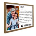 Ver imagem 3 de Quadro Personalizado com Foto e Música Vovô em Moldura Caixa TACOLADO PAPEL DE PAREDE Moldura Caixa 