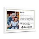 Ver imagem 2 de Quadro Personalizado com Foto e Música Vovô em Moldura Caixa TACOLADO PAPEL DE PAREDE Moldura Caixa 