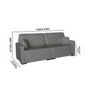 Ver imagem 3 de Sofá Valência 4 Lugares 2,20m em Linho Conforto, Design Moderno e Sofisticação | de Casa Décor e Est