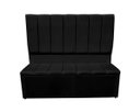 Ver imagem 1 de Conjunto Cabeceira e Recamier Eliza para Cama Box Casal 1.40 - Sv Decor:preto