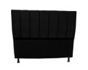 Ver imagem 2 de Conjunto Cabeceira e Recamier Eliza para Cama Box Casal 1.40 - Sv Decor:preto
