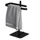 Ver imagem 1 de Porta Toalha Lavabo de Bancada Suporte para Toalha Oslo:preto