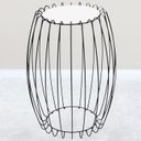 Ver imagem 2 de Mesa Apoio Lateral 43 Cm Tampo Vidro Branco Base Metal Preto Nacc