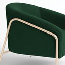 Ver imagem 6 de Poltrona Sala Industrial Alta Champanhe Stella Bouclê Verde D03 - D’Rossi