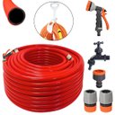 Ver imagem 1 de Mangueira Jardim 5m + Suporte Alça + Hidropistola + Engate Rapido + Bico Engate Rápido + Torneira