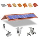 Ver imagem 1 de Kit Estrutura Suporte Fixador Linha C para 08 Placas Solar Alumínio e Inox Telha Cerâmica e Cimento