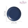 Prato de Sobremesa Coup Navy Azul Cerâmica Alleanza 21cm - 2