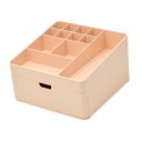 Ver imagem 3 de Gaveteiro de Mesa Organizador Multiuso com Divisórias Rosa