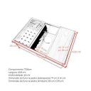 Ver imagem 4 de Cuba Gourmet Pia Aço Inox 304 Cozinha Profissional 70x40cm Cozix