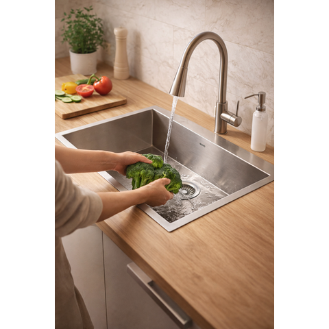 Cuba Gourmet Pia Aço Inox 304 Cozinha Profissional 70x40cm Cozix