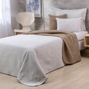 Ver imagem 4 de Colcha Solteiro Jacquard Dual Dupla Face 4 Peças Bege