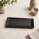 Ver imagem 1 de Travessa Melamina Sushi/Sashimi Retangular 26,2x11,3x1,8cm Preto - Mezza