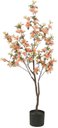 Ver imagem 1 de Planta Artificial Arvore Azaleia Pu C/pote X86 Laranja1,20cm