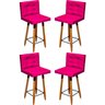 Kit 4 Banqueta Grace Para Cozinha Gourmet Ou Balcão Área Gourmet Pés Palito Corino - 1