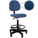 Ver imagem 2 de Cadeira Alta Fixa Executiva Balcao Azul