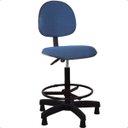 Ver imagem 1 de Cadeira Alta Fixa Executiva Balcao Azul