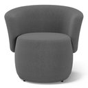Ver imagem 5 de Poltrona Decorativa Aisha Orgânica Bouclê Cinza Escuro - Desk Design