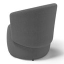 Ver imagem 6 de Poltrona Decorativa Aisha Orgânica Bouclê Cinza Escuro - Desk Design