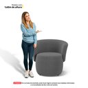 Ver imagem 7 de Poltrona Decorativa Aisha Orgânica Bouclê Cinza Escuro - Desk Design