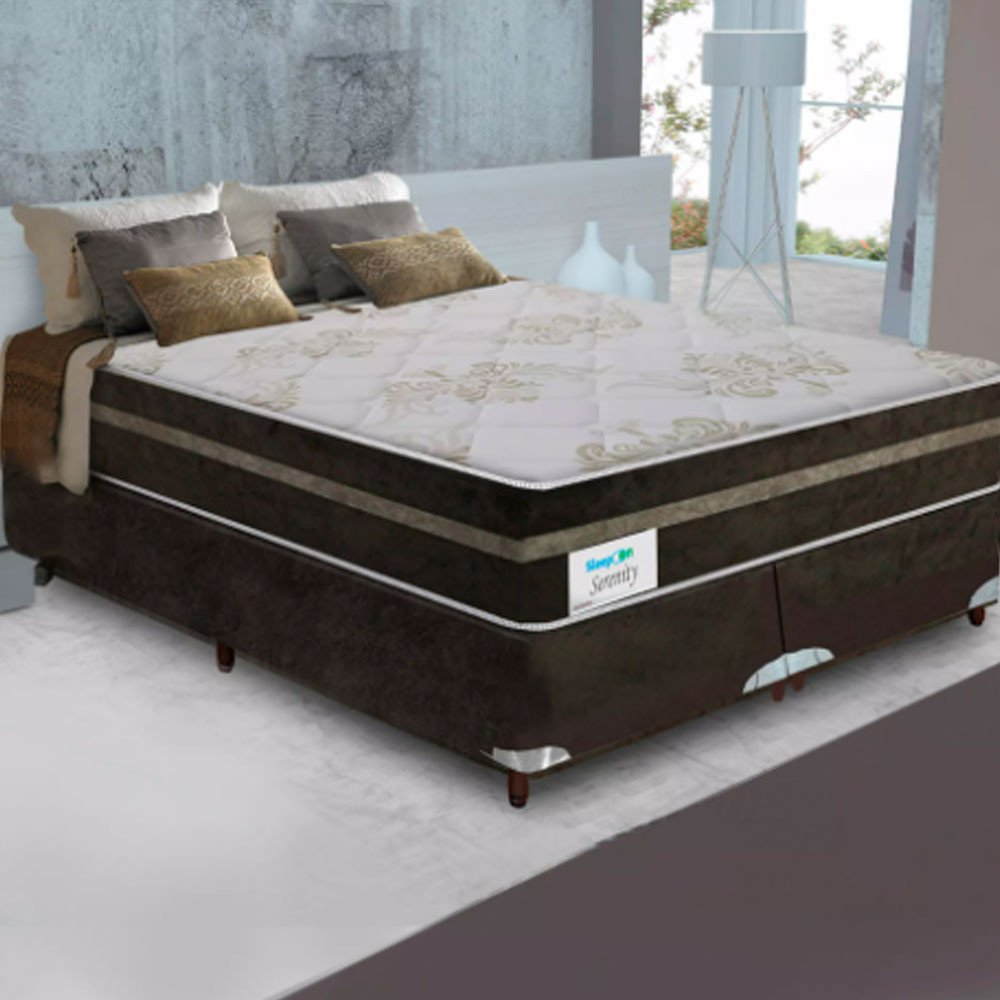 Colchão Super King Sleep On Cama Box Sleep On Molas Ensacadas Size ...