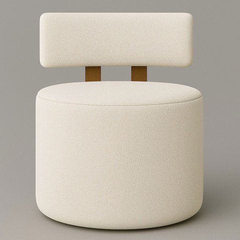 Poltrona Sala Organica Almyra no Tecido Boucle - 11 Cores - Bege