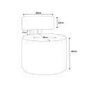 Ver imagem 6 de Poltrona Sala Organica Almyra no Tecido Boucle - 11 Cores - Bege