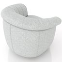 Ver imagem 4 de Poltrona Decorativa para Sala Living Orgânica Perseu M03 Linho Cinza - Lyam Decor