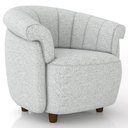 Ver imagem 1 de Poltrona Decorativa para Sala Living Orgânica Perseu M03 Linho Cinza - Lyam Decor