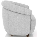 Ver imagem 3 de Poltrona Decorativa para Sala Living Orgânica Perseu M03 Linho Cinza - Lyam Decor